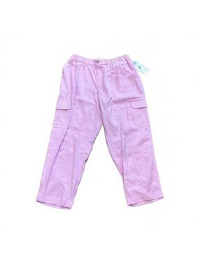 Wonderland Pink Utility Cargo Girly McBling Y2K Feminine Pull On Pants Large-New